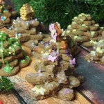 choinki z kruchego ciasta