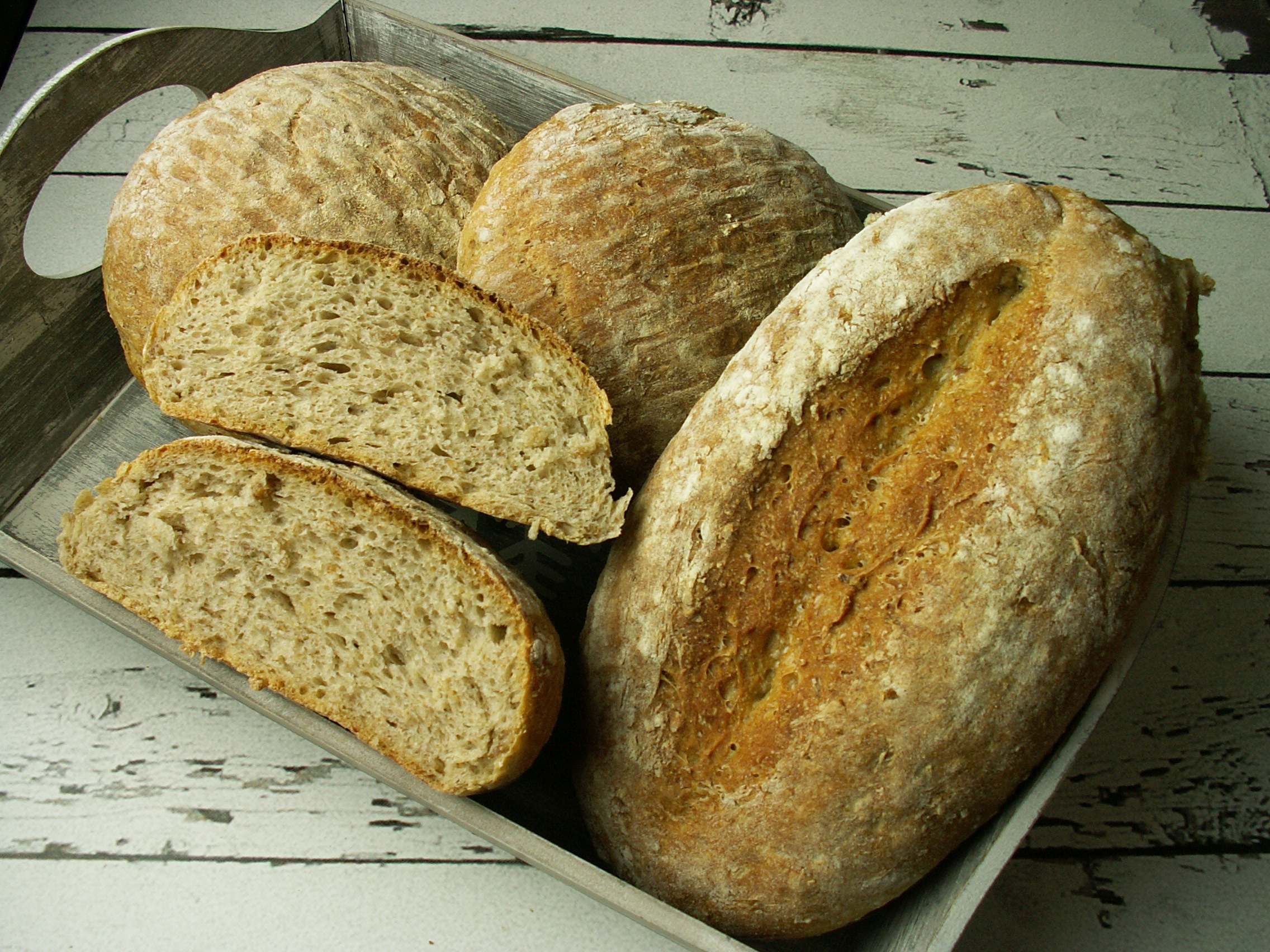 Chleb pszenno – orkiszowy z płatkami żytnimi i owsianymi
