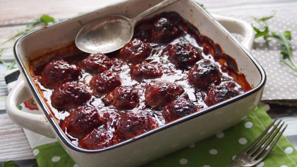 klopsiki z piekarnika w sosie barbacue