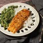 łosoś pod parmezanową kołderką